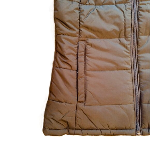 Amazon Essentials Women's Mid-Weight Puffer Vest ~ Olive, Sz Small ~ SOFT! ~ NWT - Picture 7 of 15